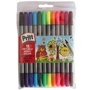 Resim Pritt Keçeli Boya Kalemi Çift Uçlu 12 Renk 1687977 