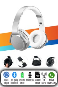 Resim L'eDoren MH3 kablosuz kulaklık katlanabilir Bluetooth uyumlu SODO 5.0 Stereo kulaklık mikrofonlu 