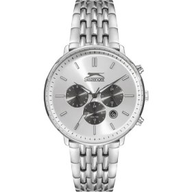 Resim Slazenger SL.09.1830.2.04 Erkek Kol Saati – Gümüş Çelik Kasa, Takvim & Dual Time Fonksiyonlu Quartz Saat 