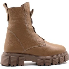 Resim Hakiki Deri Kürklü Kadın Klasik Bot 710kza6005 001 