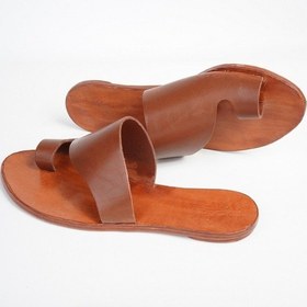 Resim Kadın Sandalet Hakiki Doğal Kösele Deri Özel Tasarım Ortopedik (504648571) Kahverengi 