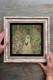 Resim Oscar Stone Decor Çerçeveli Tablo Taş Duvar Dekoru 30 X 30 Cm Gustav Klimt Tablosu Cdd3030-1421 