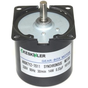 Resim Ktyz-60 30 Rpm 14W Ac Senkron Motor 