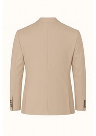 Resim Plus Scorpion Erkek Bej Blazer Ceket Slim Fit, Tek Düğmeli, Şık Spor-klasik Model Bej 