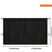 Resim Xuweiwei Polyester Perde 1 Parça Ev Tipi Universal Yaz Araç Perdesi Gizlilik Ve Güneşlik 