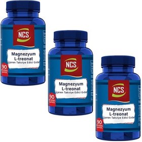 Resim L-threonate Magnezyum Vejeteryan 90 Bitkisel Kapsül 3 Kutu 