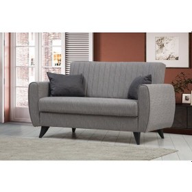 Resim Minarmobilya Alkon Ikili Koltuk-Açık Gri 99 