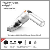 Resim Arabaya Monte Ev Çift Kullanımlı Mini Elektrikli Süpürge-beyaz 