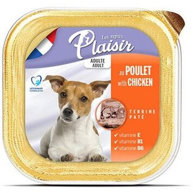 Resim Plaisir Chicken Tavuk Etli Parçalı ve Soslu Köpek Konservesi 150 Gr 