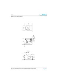 Resim Serel Nita 52 cm Asma Klozet Kapak Hariç NT23ODS110H 
