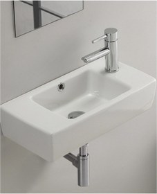 Resim Turkuaz Seramik Cerastyle City Mini Lavabo 50CM Sağ Sol Sağ-Sifonsuz 