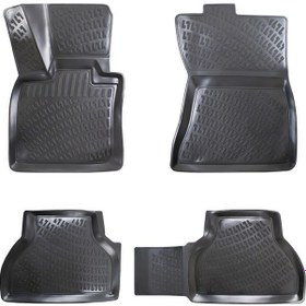 Resim Bmw X6 E71 Havuzlu Paspas Siyah 3D 