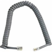 Resim Gri Spiralli Telefon Ahize Kablosu 4P4C 3 Metre 