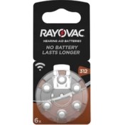 Resim Rayovac 312 6'lı Işitme Cihazı Pili 1 Paket 