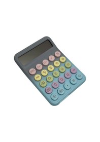 Resim Runzon Renkli Hesap Makinesi Yuvarlak Uçlu 12 Hane Mavi Rz-822 Mavi 