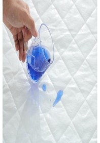 Resim Divanev Kapitoneli Sıvı Geçirmez Alez 100x200 Cm Tek Kişilik Köşe Lastikli Beyaz 