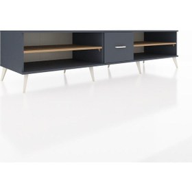 Resim Kronos Tv Ünitesi 2 Raflı Tek Çekmeceli 220x59x51 Antrasit-çam/antrasit Atlas Çam/antrasıt - Antrasıt 