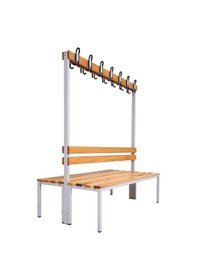 Resim Ayakkabılıksız 4 Ayaklı Çift Taraflı Bank, Kanca Şeritli Bank, 14 Kanca, 150x85x170 Cm, Spor Bankı 