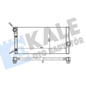 Resim Bmw 520D F10 Kasa N47T Motor 2009-2012 Arası Motor Su Radyatörü Kale Marka 