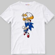 Resim Morinna İm Kirpi Sonic Ve Tails Baskılı Unisex Çocuk Tişört T-shirt Mr-28 