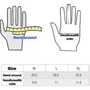 Resim Fortunelane Kışlık Islak Suya Dirençli, Dokunmatik Ekran Uyumlu, Silikon Anti Kayma Eldiven - Gri Xl 1 Çift 