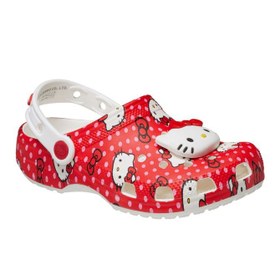 Resim Crocs Hello Kitty Red Classic Clog Kız Çocuk Siyah Terlik 