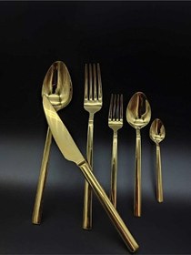 Resim Wessenburg Berlin Titanyum Gold 42 Parça Çatal Kaşık Bıçak Seti Gold 