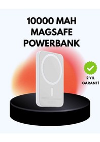 Resim Ultra İnce Manyetik Powerbank - Hızlı Şarj, Güçlü Tutuş, 10000 Mah Kapasite 