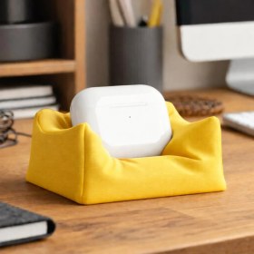Resim Basart 3D Tasarım Mini "puf" Airpods ve Aksesuar Standı 