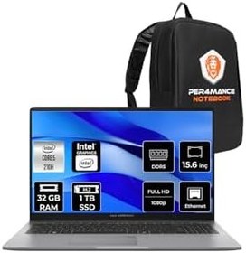 Resim ASUS ExpertBook P1 Intel Core 5 210H 32GB 1TB SSD 15.6" FHD FDOS Dizüstü Bilgisayar & PER4 Çanta 