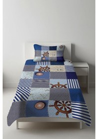 Resim Parlak Kadife Kumaş Tek Kişilik Çocuk Yatak Örtüsü Seti 2 Parça Tky0012 Çok Renkli 