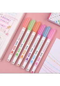 Resim Desenli Silindir Çizim Kalemi 6 Adet Çok Renkli 