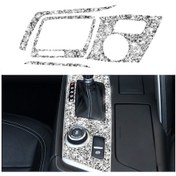 Resim Chevrolet Corvette C7 2014-2019 Araba Dişli Paneli Elmas Dekoratif Etiket, Sol Sürücü 1 Adet 