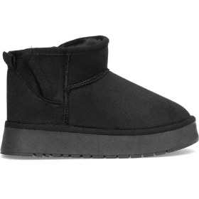 Resim Elit Asnlg2112 Erkek Çocuk Ugg Düz Bot Siyah Siyah 
