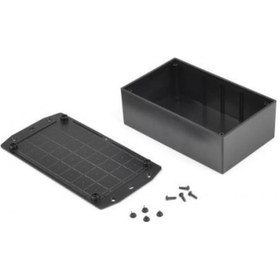 Resim Elektronik Proje Kutusu (Ölçüleri: 96X158X53Mm) - Siyah 
