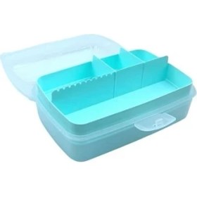 Resim Anadolu Box Anadolubox® 12 Bölmeli Çok Amaçlı Takı Toka Kutusu Dikiş Kutusu Kapaklı Organizer Kutusu Bölmeli Kutu 