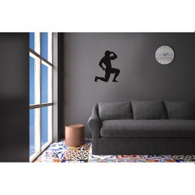 Resim Body Gym Folyo Sticker 50cm Uzunluk Siyah 