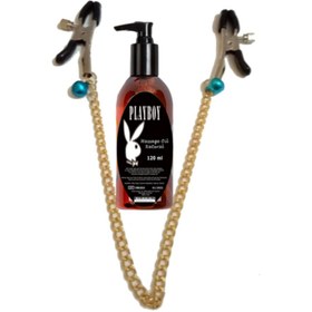 Resim Genel Markalar Nipple Clamps With Chain Blue Bell Kadife Kesede Zincirli ve Mavi Zilli Meme Klipsi Pb Hediyeli 