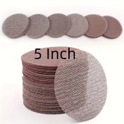 Resim Facoow Naylon saç tokası ve Döngü Zımpara Diskleri, 12.7 cm Orta Tane, Alüminyum Oksit Zımpara Kağıdı, Taşlama Makinesi için, 10'lu Paket – Islak ve Kuru Zımparalamaya Uyumlu, Uzun Ömürlü, Tıkanmayı Önleyici 