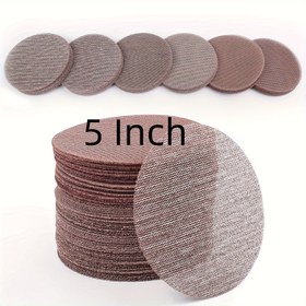 Resim Facoow Naylon saç tokası ve Döngü Zımpara Diskleri, 12.7 cm Orta Tane, Alüminyum Oksit Zımpara Kağıdı, Taşlama Makinesi için, 10'lu Paket – Islak ve Kuru Zımparalamaya Uyumlu, Uzun Ömürlü, Tıkanmayı Önleyici 