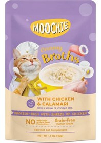 Resim Moochie Tavuklu Kalamarlı Çorba Kedi Ödülü 4 x 40 G 