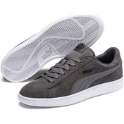 Resim Puma Smash v2 Erkek Günlük Spor Ayakkabı 364989-32 Gri-Beyaz Gri - Beyaz 