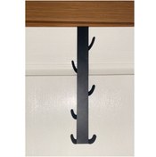 Resim risingmaber Metal Mat Siyah Amerikan Kapı Arkası Dikey Kapı Arkası Askılık Organizer Askılık Mt70s 