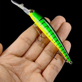 Resim Minnow Balıkçılık Wobbler Yem, Yapay Sert Yem Trolling Yem, Turna Carp Bass Yemleri 