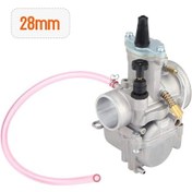 Resim Tenfowee 28mm Evrensel Motorlu Scooter, Atv Ve Motosiklet İçin Yüksek Performanslı Karbüratör Gümüş 