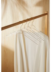 Resim Ocean Home Textile 4'lü Şeffaf Akrilik Giysi Askısı 21.5 x 38.5 x 1 cm 