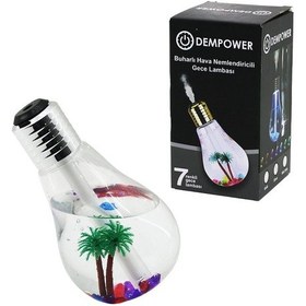 Resim Luz&pos Dekoratif Nemlendiricili 7 Renk 2w Buharlı Gece Lambası Çok Renkli 