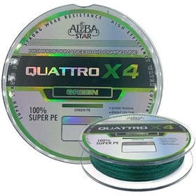 Resim Albastar Quattro 4x İp Misina Green 0.28mm - 300m - 22.50kg 