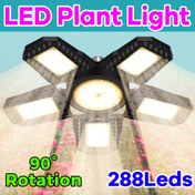 Resim LED Yeşil Bitki Işığı E27/E26 Tam Spektrum 100-277V Hidroponik Yetiştirme Lamba Ampulü Güneş Işığı UV/IR Değiştirilebilir 5 Ayarlanabilir Panel Kırmızı Mavi Fide Yetiştirme Doldurma Lambaları Kapalı Serada Sukulent Saksı Sebze Çiçek Meyve Bonsai Aydınlatması 
