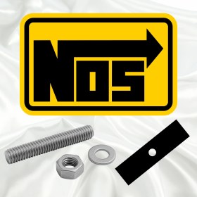 Resim Keyf'ince Shopping NOS Tarza Özel Pleksi Panjur Arması - 1 I Universal Vidalı Oto Panjur Süsü I Araba Panjur Süsü 